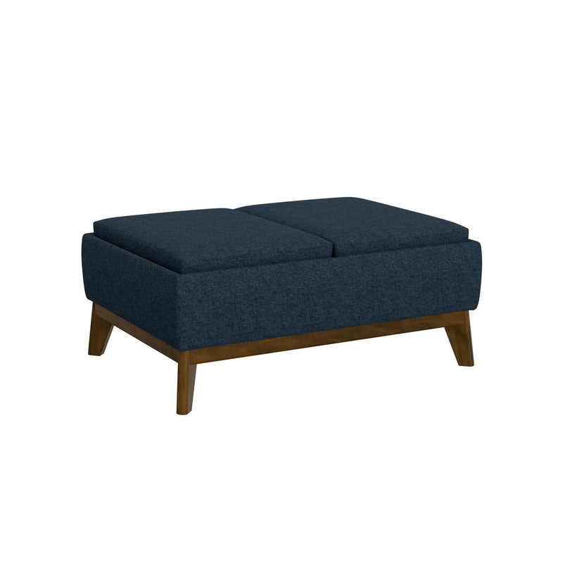 Reversible Tray Ottoman - Blue by Unique Piece Furniture
