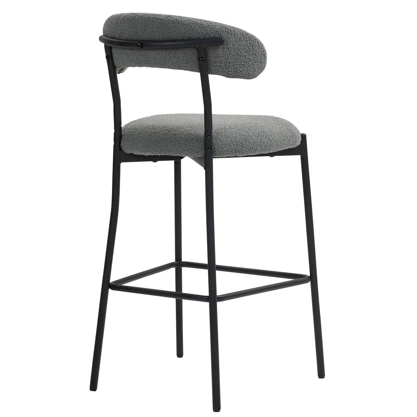 Counter Height Bar Stools With Powder Coating Base And Footrest by Unique Piece Furniture