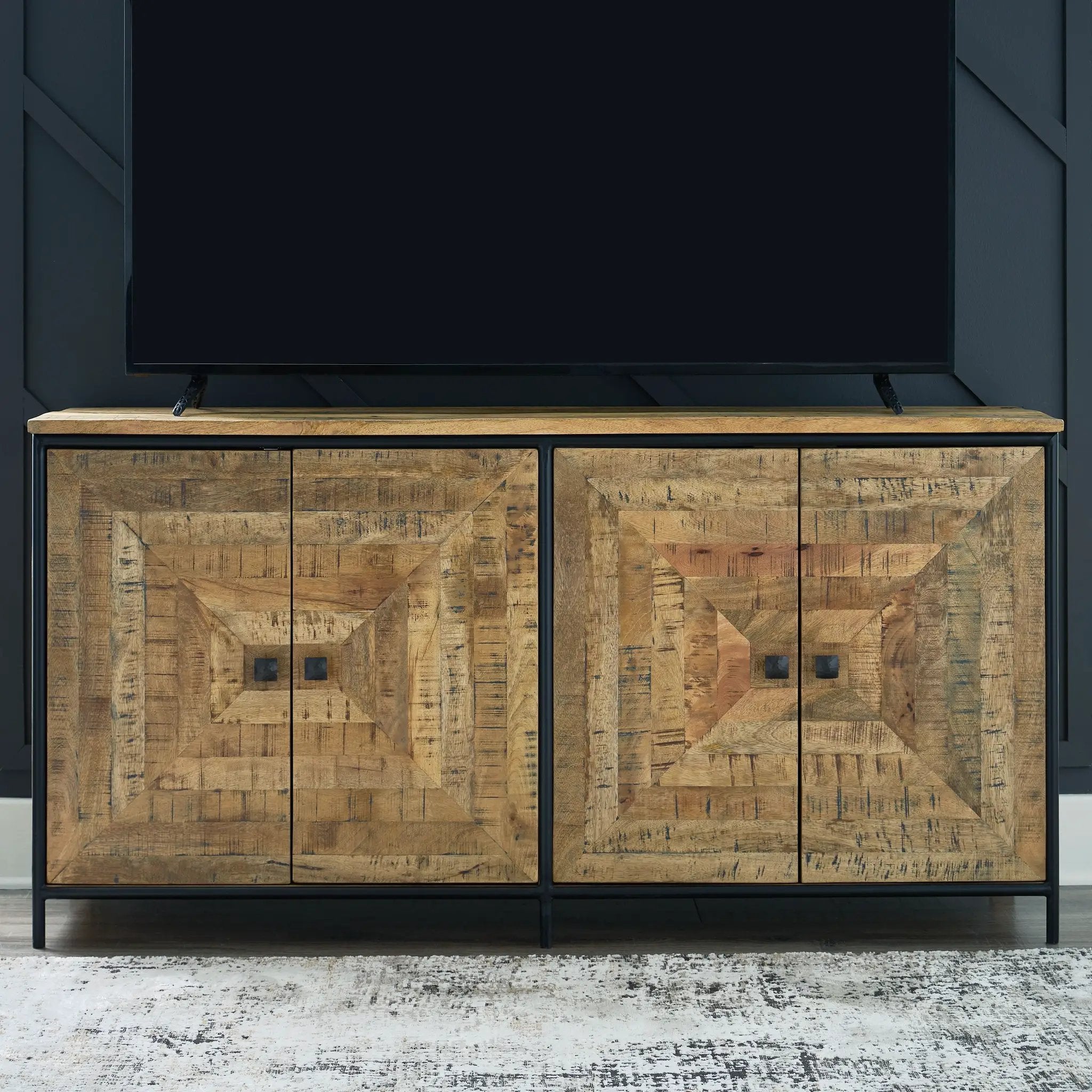 Camney - Accent Cabinet - Brown / Black by Unique Piece Furniture