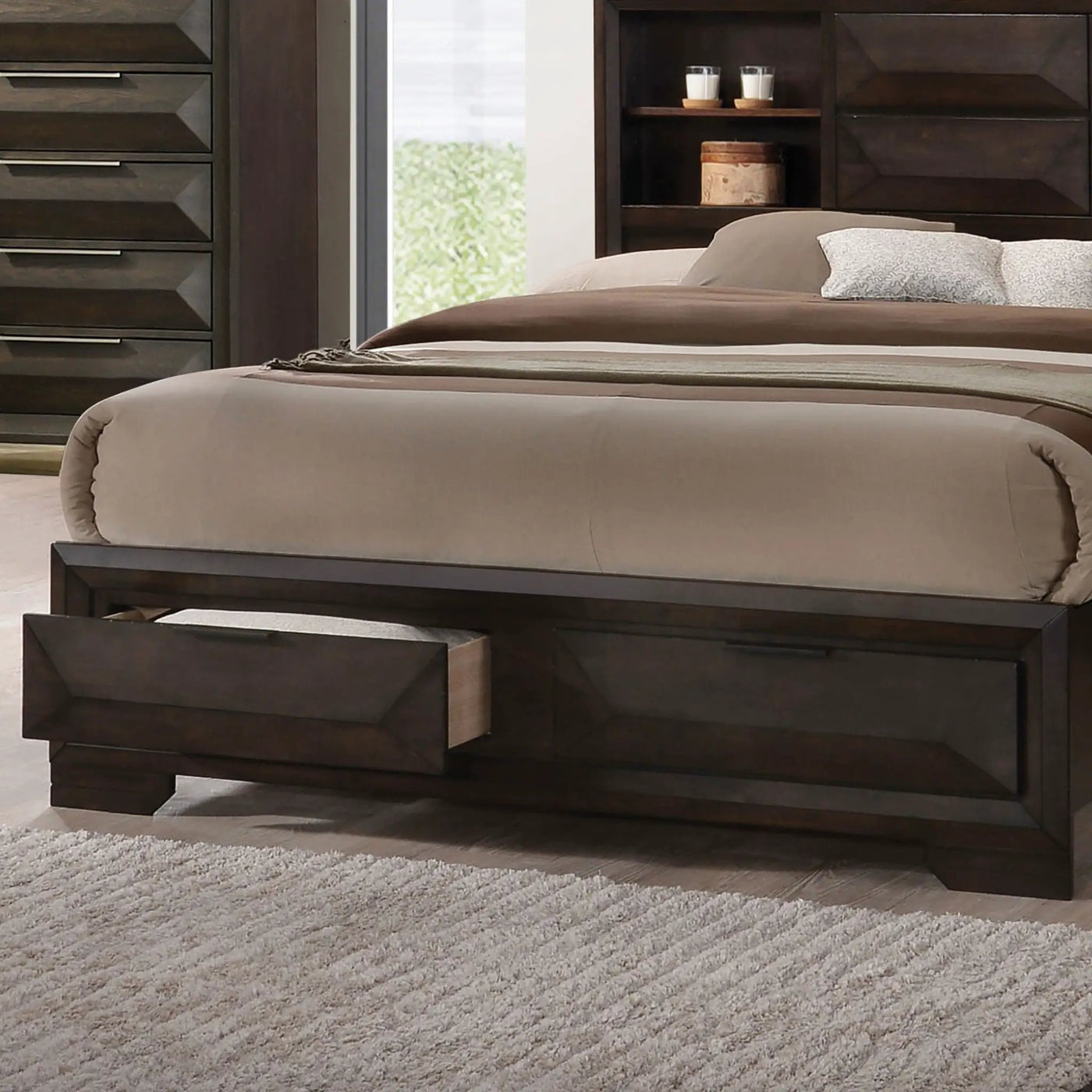 3 Piece Set Bed With Storage And 2 Nightstands by HouseOfZazla