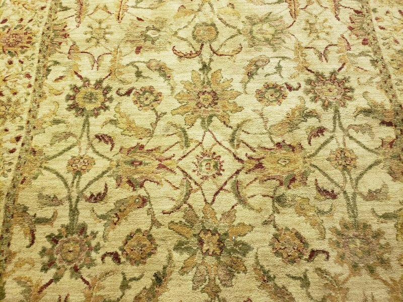 Belgium Power Loomed Rug 5x7, Vintage Oriental Wool Carpet, Beige by Jewel Rugs