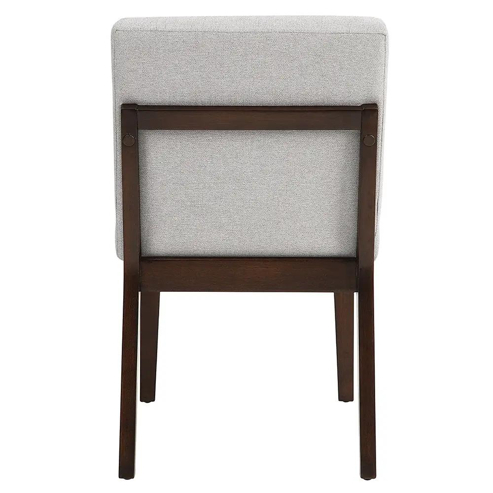 Edwyn - Side Chair (Set of 2) - Gray Fabric & Brown by Unique Piece Furniture