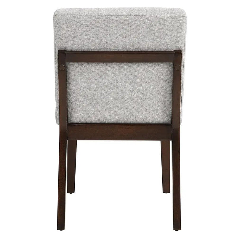 Edwyn - Side Chair (Set of 2) - Gray Fabric & Brown by Unique Piece Furniture