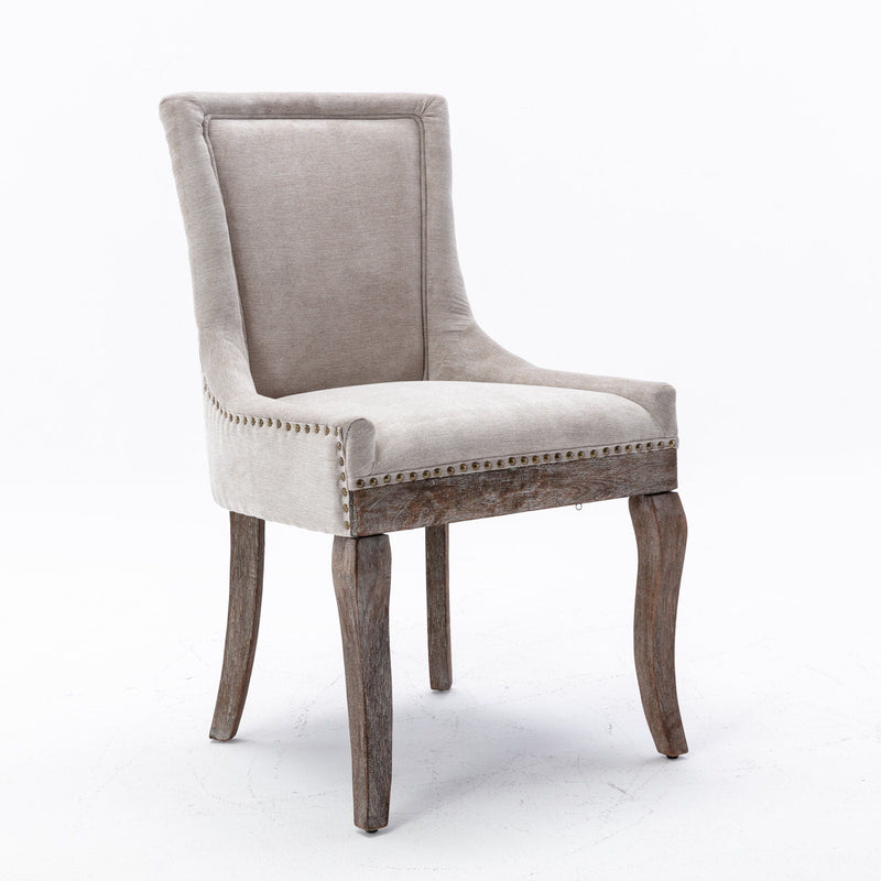 Ultra - Side Dining Chair, Nail Head (Set of 2) by HouseOfZazla