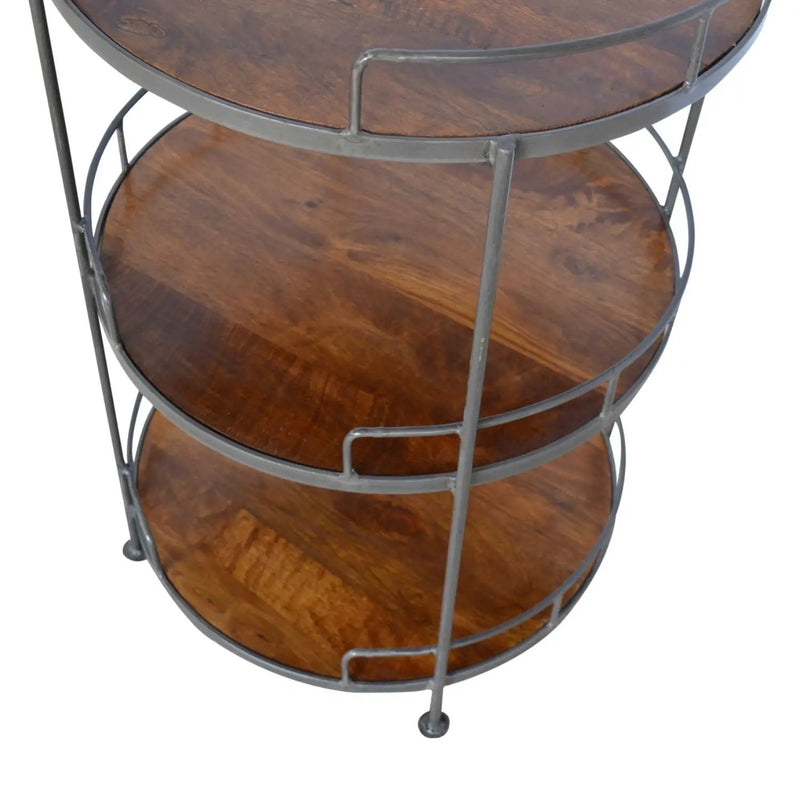 Round Butler Tray Table - Chestnut by Unique Piece Furniture