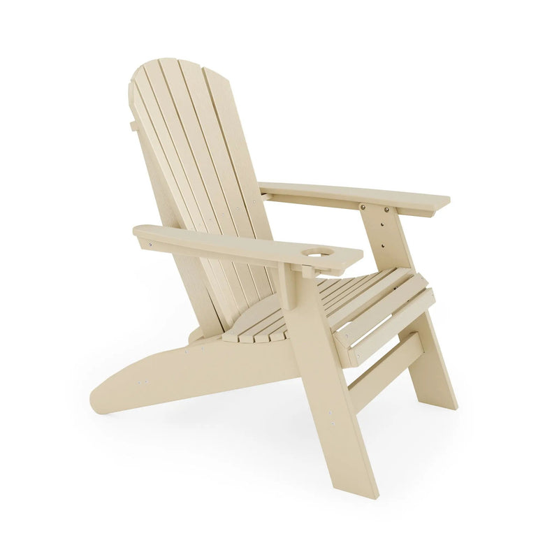 Adirondack Chair Sturdy HDPE Poly Lumber For Poolside, Patio, And Garden Relaxation by HouseOfZazla