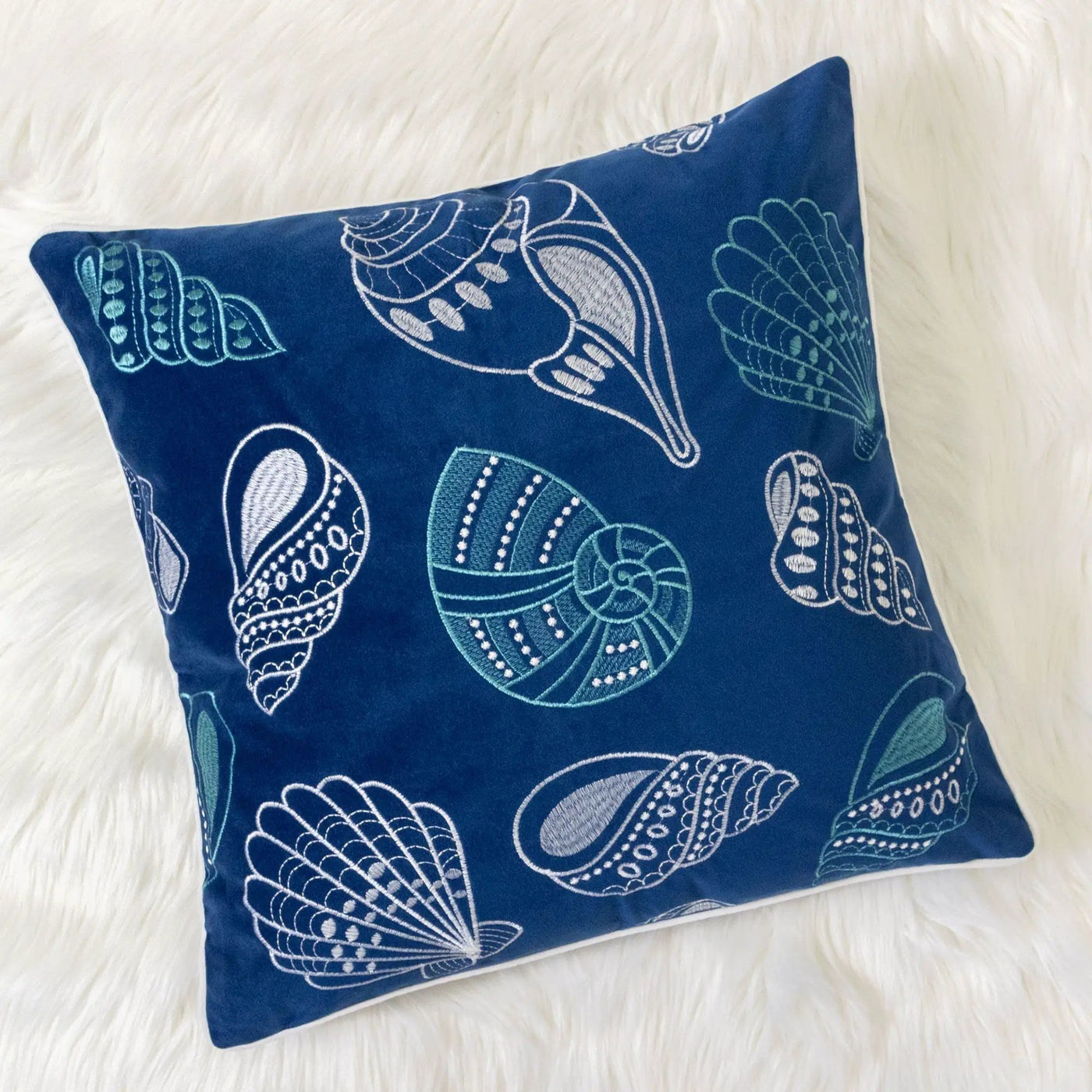 Seashells Pillow Cover by HouseOfZazla