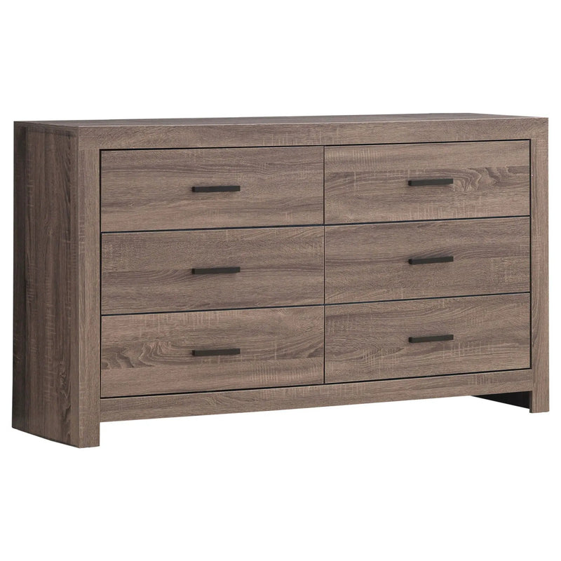 Brantford 6-drawer Dresser Barrel Oak by Unique Piece Furniture