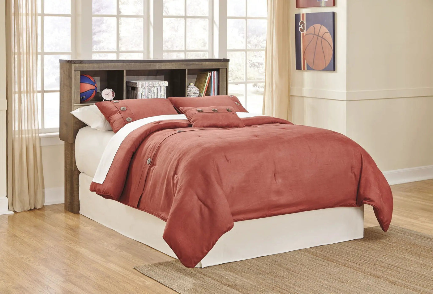 Trinell - Bookcase Storage Bed by Unique Piece Furniture