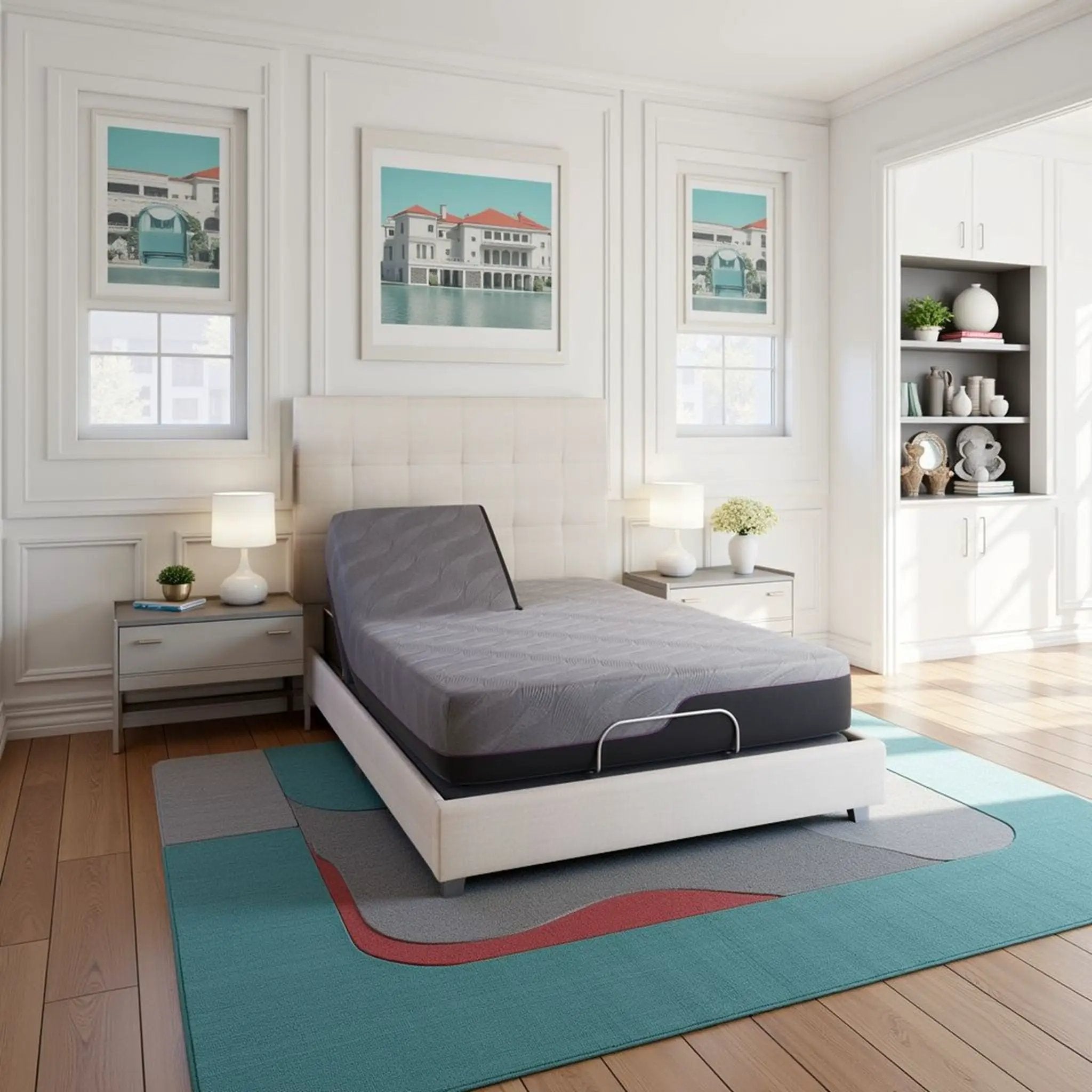 Renew - 11" Flex Head Cooling Gelcare Memory Foam Mattress - Gray - King by HouseOfZazla