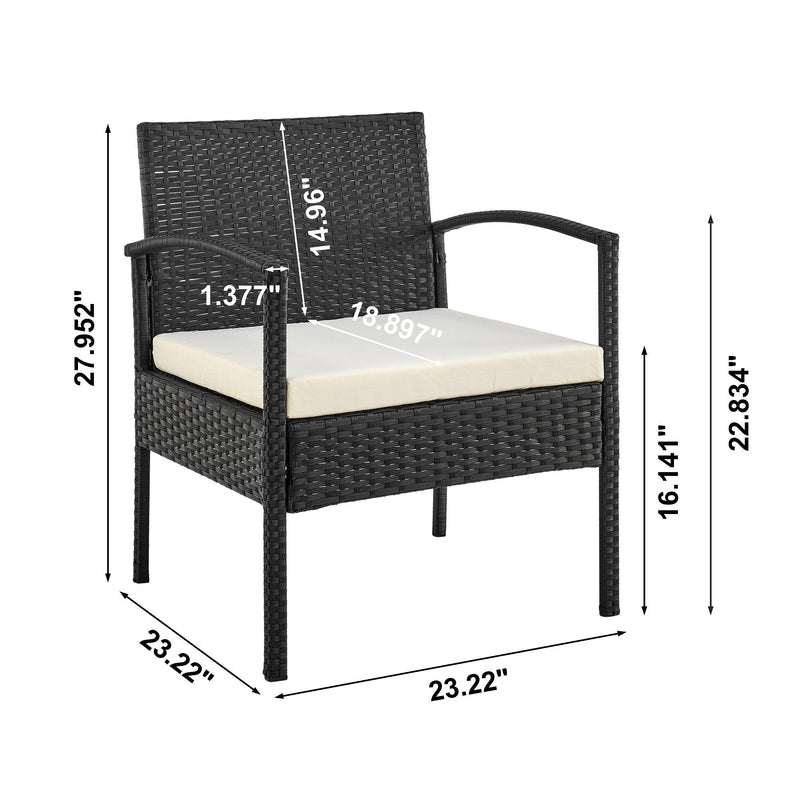 Noli - 4 Piece Outdoor Conversation Set by HouseOfZazla