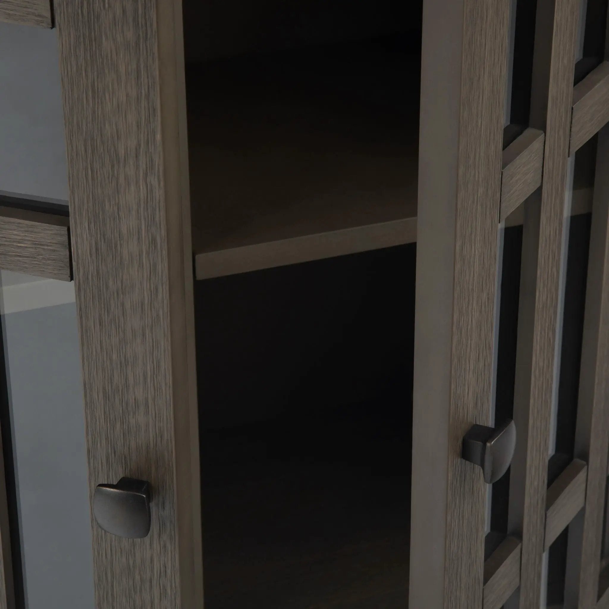 Bedford - Low Storage Media Cabinet - Farmhouse Gray by Unique Piece Furniture