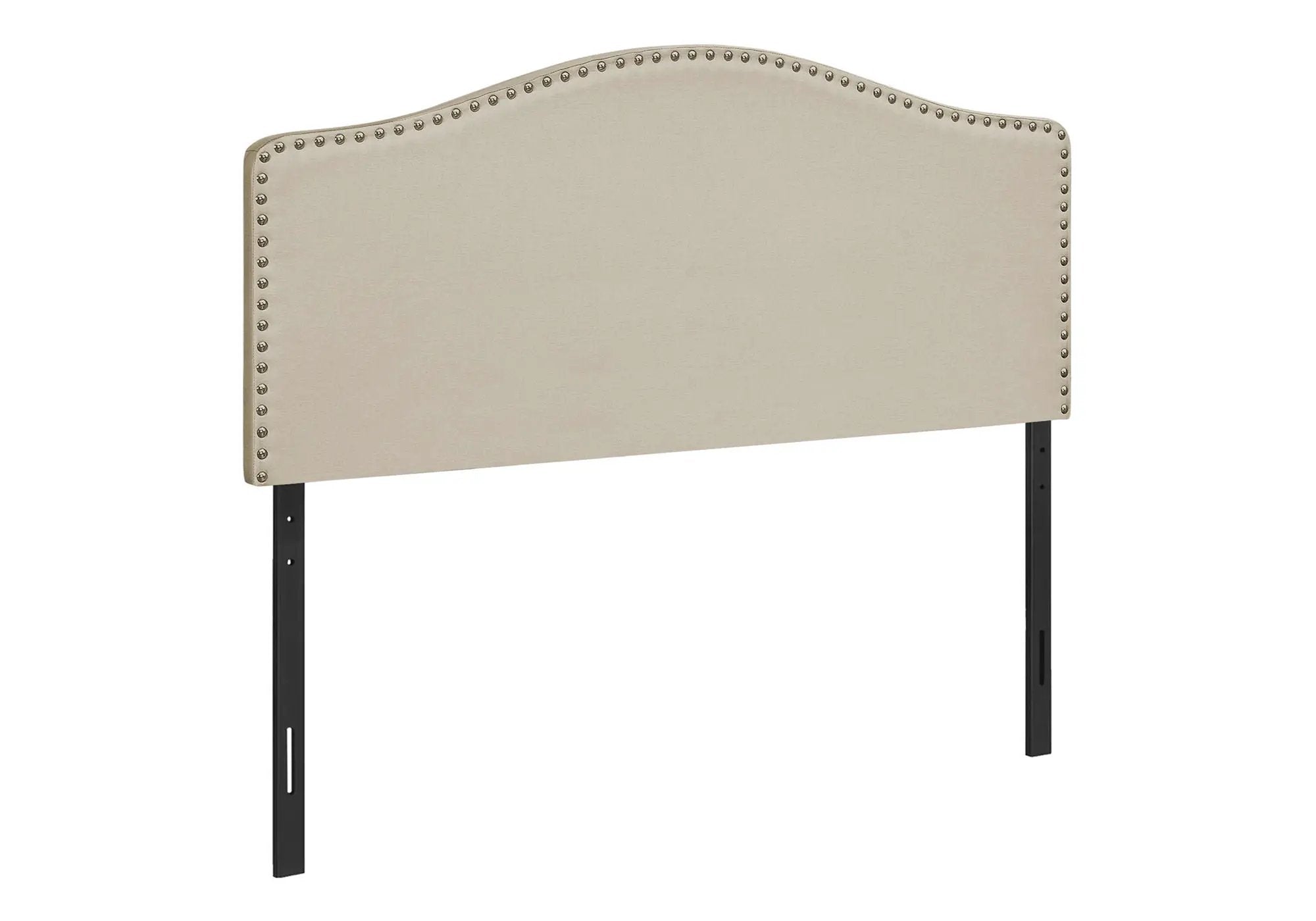 Full Size Upholstered Bed Headboard - Beige by HouseOfZazla
