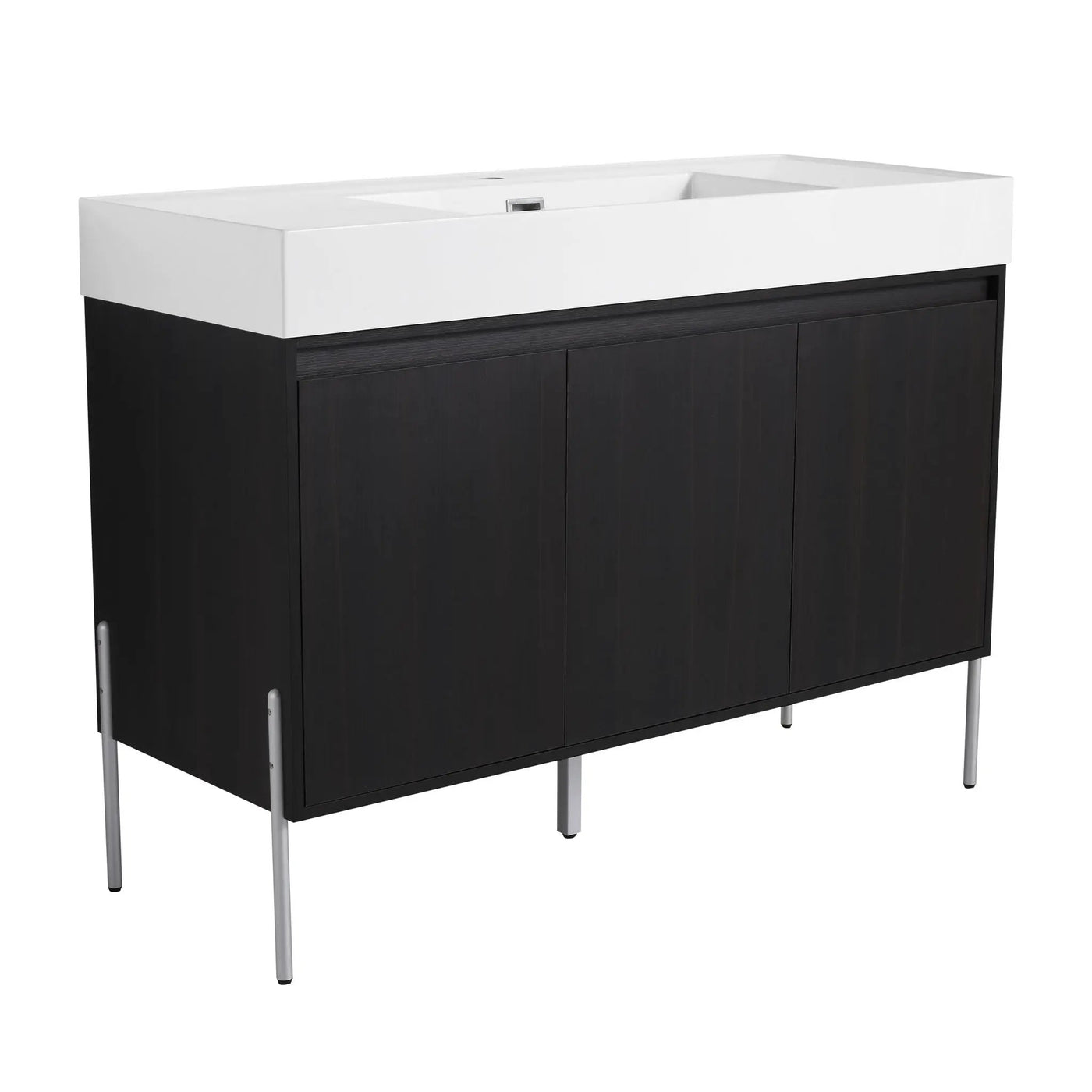 Freestanding Bathroom Vanity With Resin Sink And Storage Cabinet by HouseOfZazla