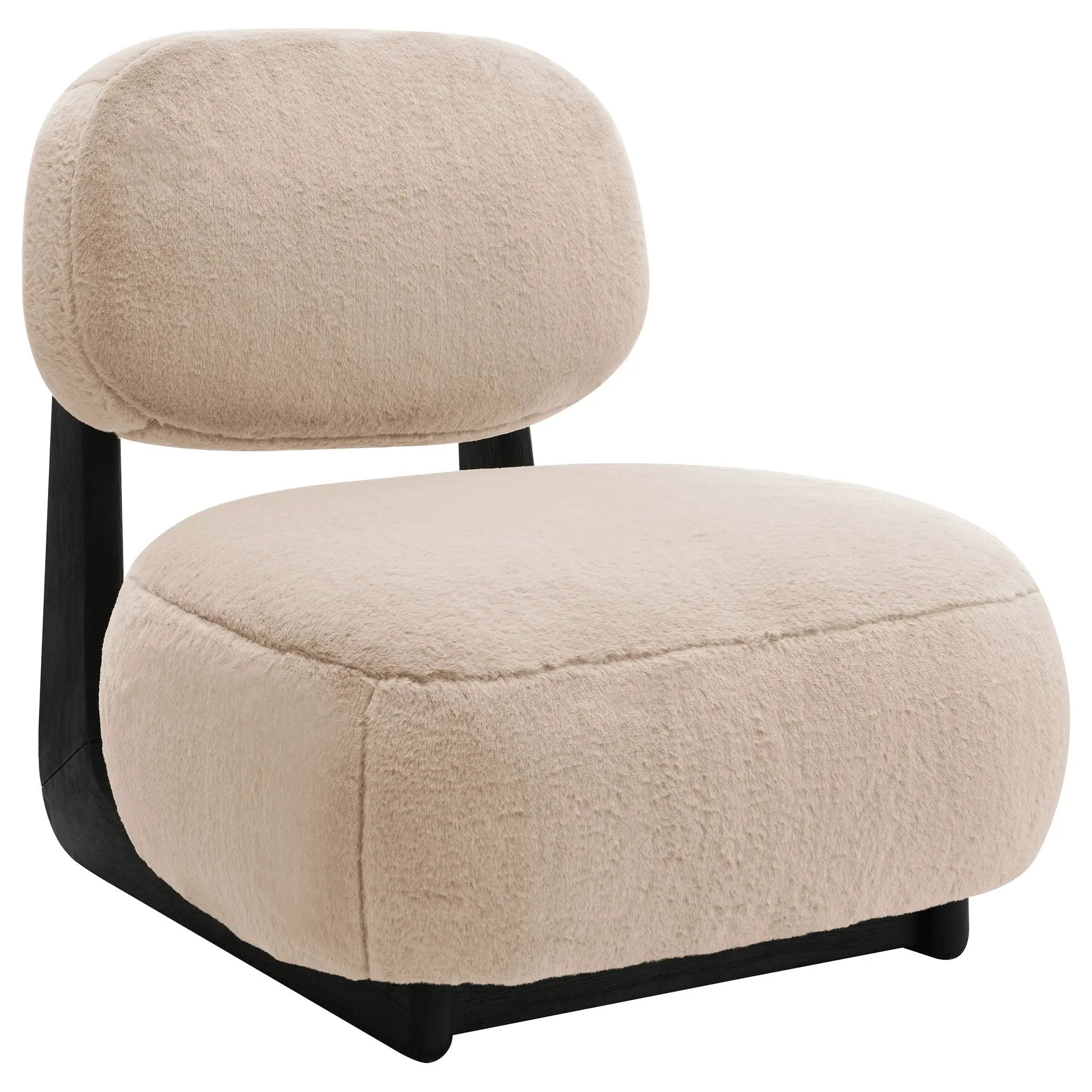 Duffie Upholstered Armless Accent Chair Camel by Unique Piece Furniture