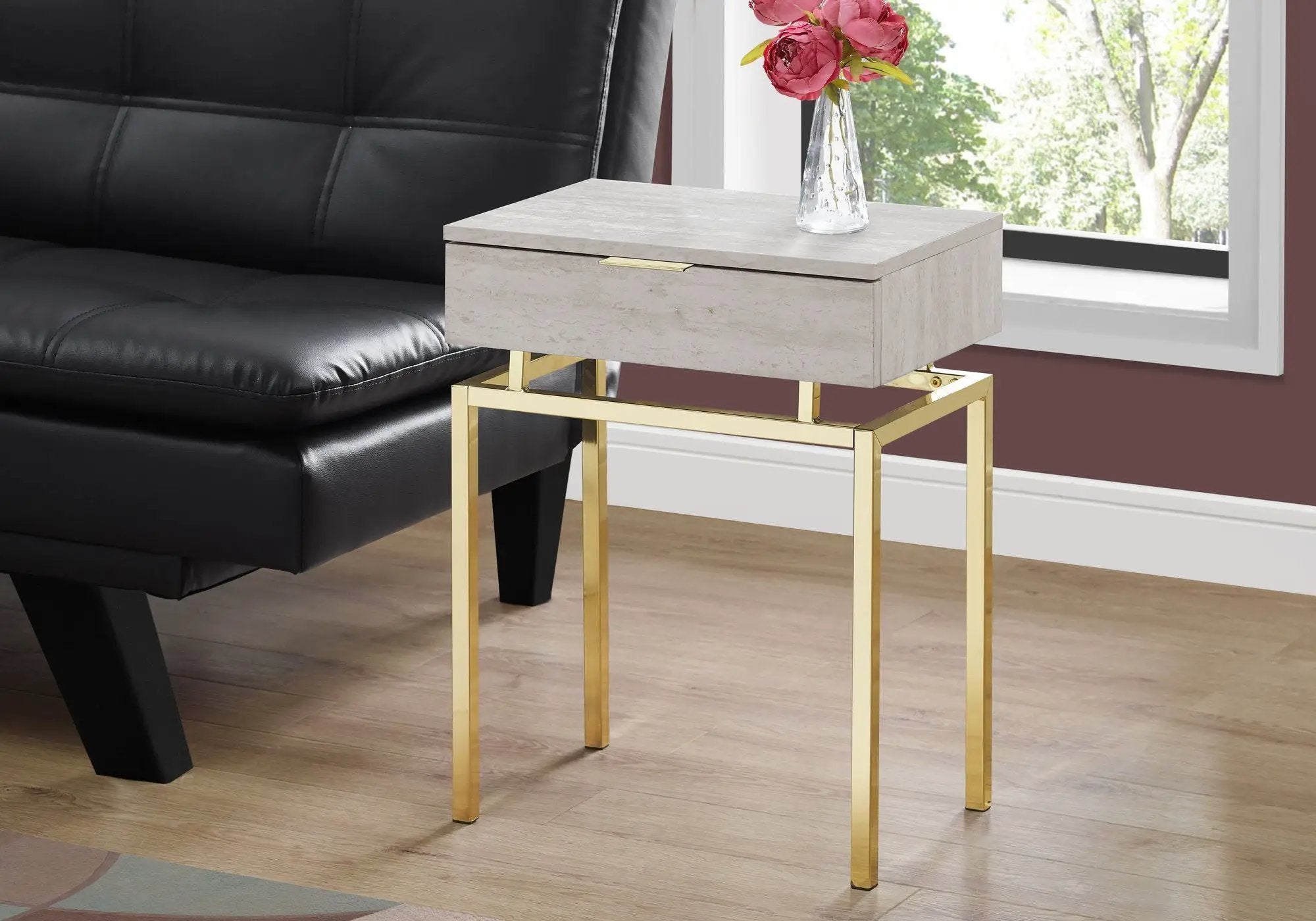 Spacious Table Top Accent Side Table with Storage Drawer by HouseOfZazla