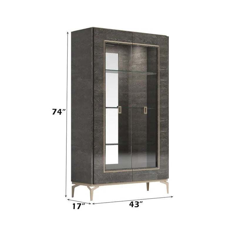 Venezia - Wine Cabinet - Gray by Unique Piece Furniture
