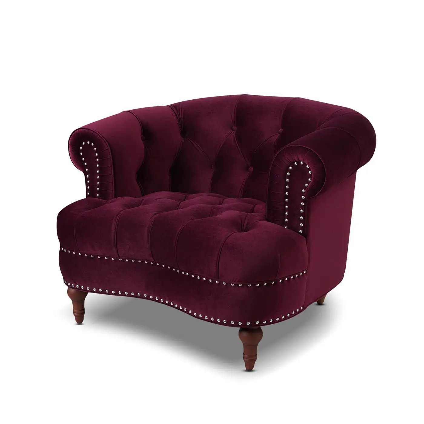 La Rosa - Victorian Tufted Upholstered Accent Chair by HouseOfZazla