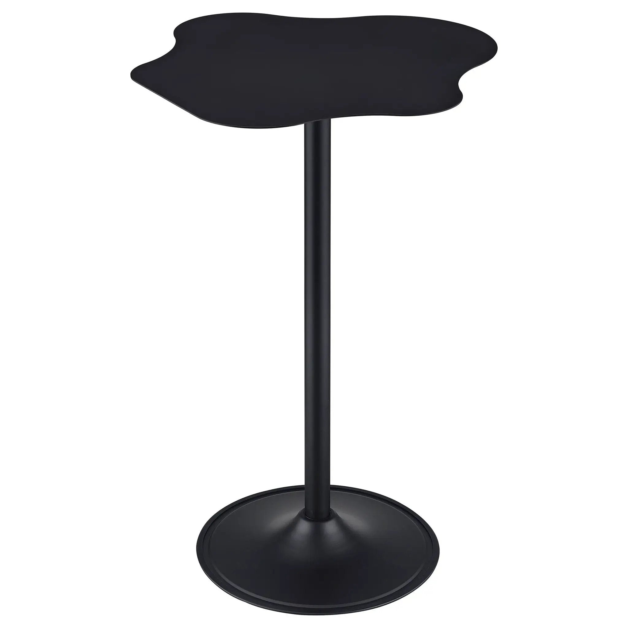 Keanu Curved 29-inch Cloud-Shaped Bistro Bar Table Black by Unique Piece Furniture