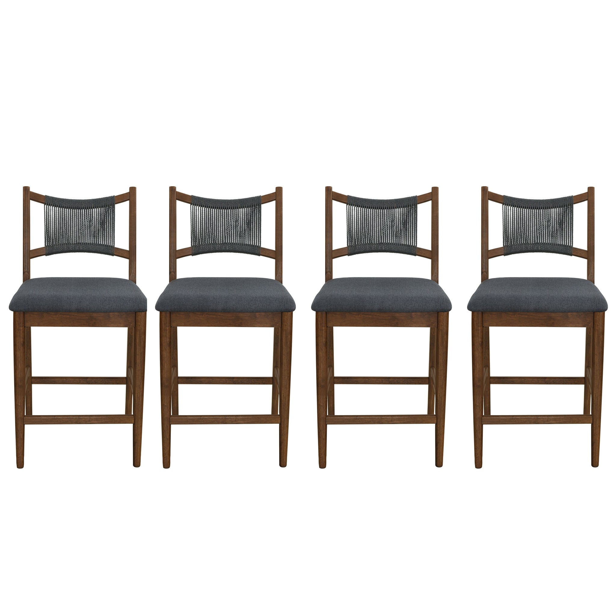 Arno Indoor Upholstered Wooden Counter Stool by HouseOfZazla