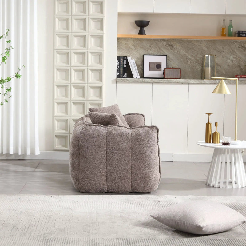 Cozy Beanbag Chair With High Resilience Foam Core For 2 by HouseOfZazla