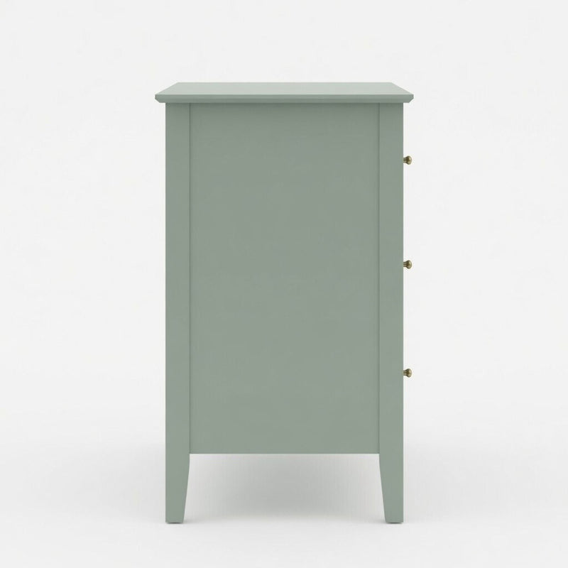 Fluted 3 Drawer Nightstand With Soft Close Slides by HouseOfZazla