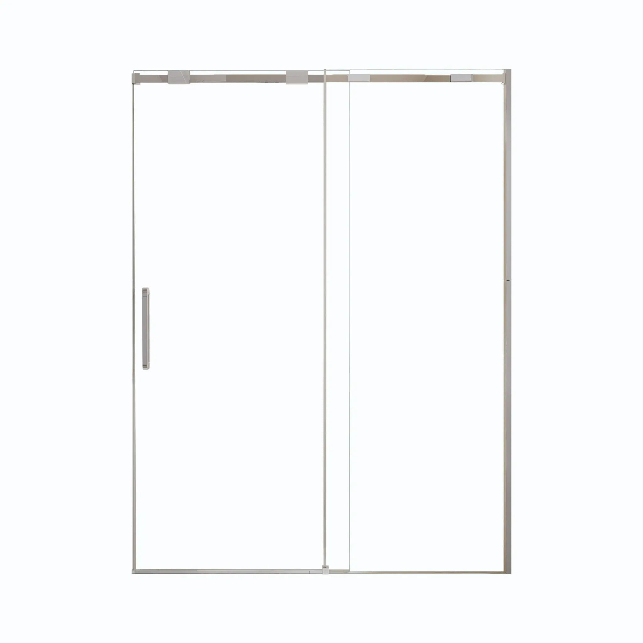 Semi-Frame Single Sliding Shower Door With Clear Tempered Glass by HouseOfZazla
