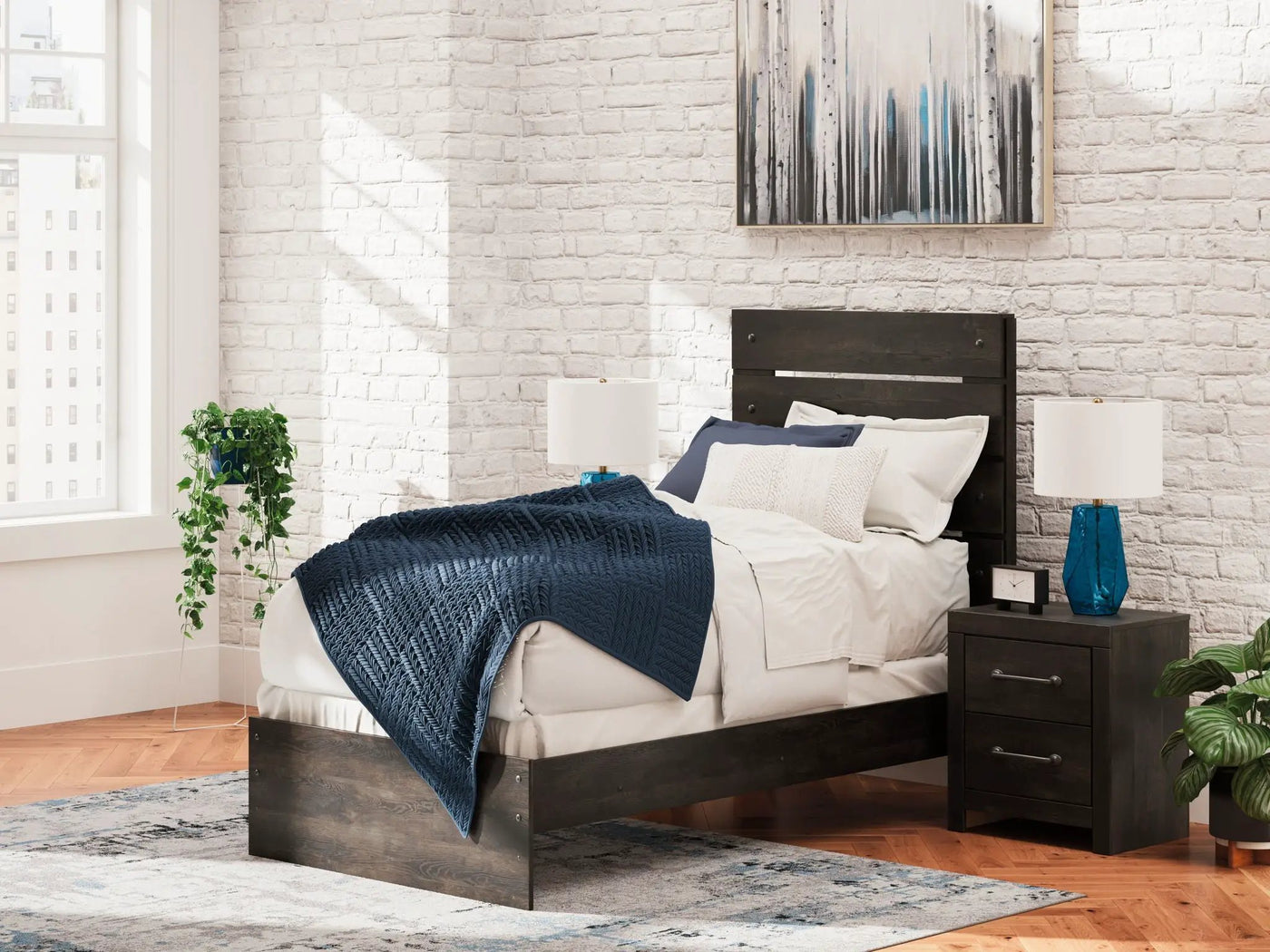 Hollivern - Panel Bed by Unique Piece Furniture