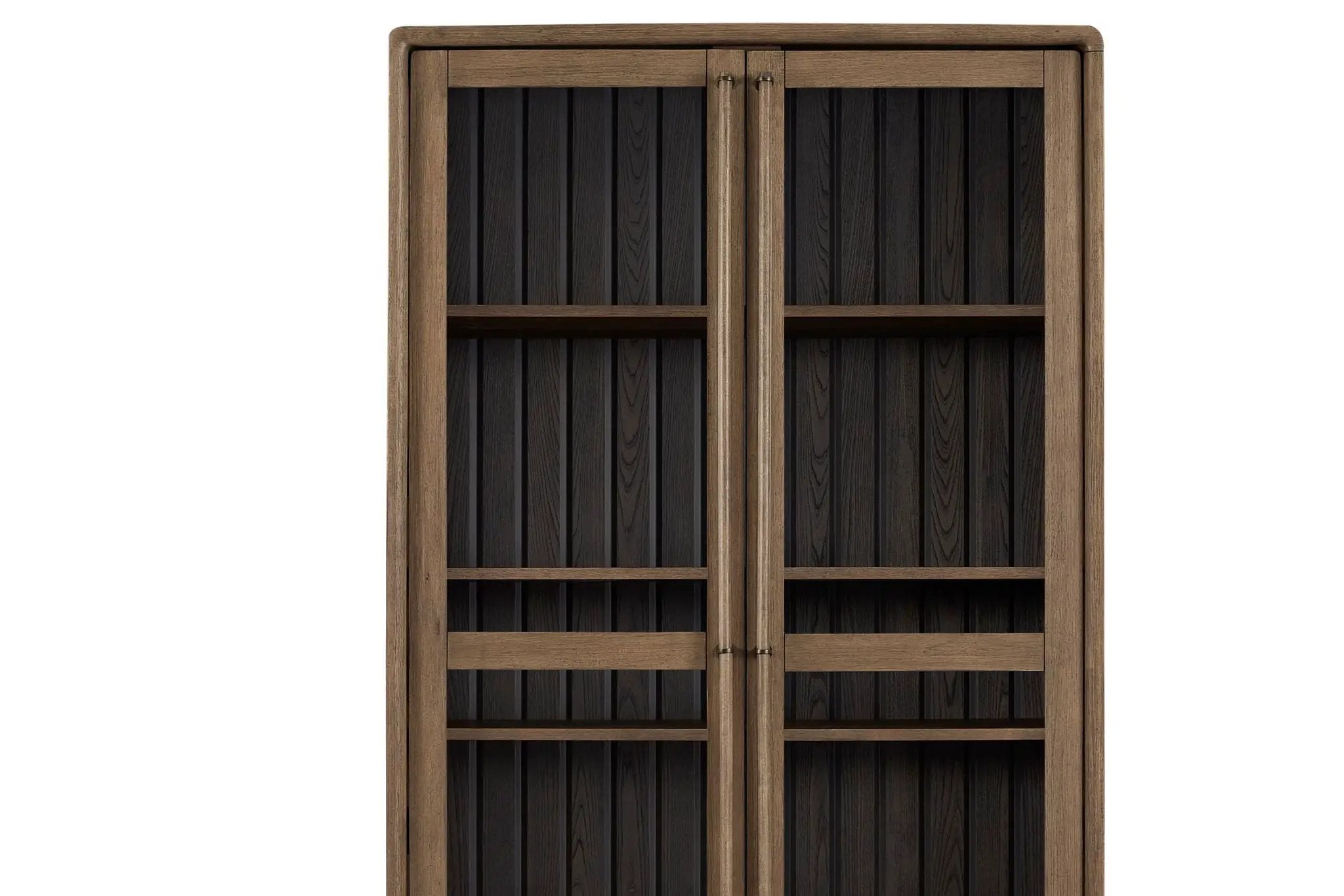 Display Cabinet - Latte / Peppercorn by Unique Piece Furniture