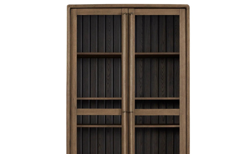 Display Cabinet - Latte / Peppercorn by Unique Piece Furniture