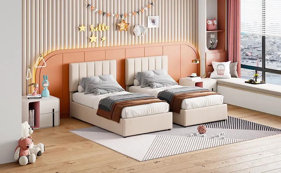 Upholstered Platform Bed With A Hydraulic Storage System by HouseOfZazla