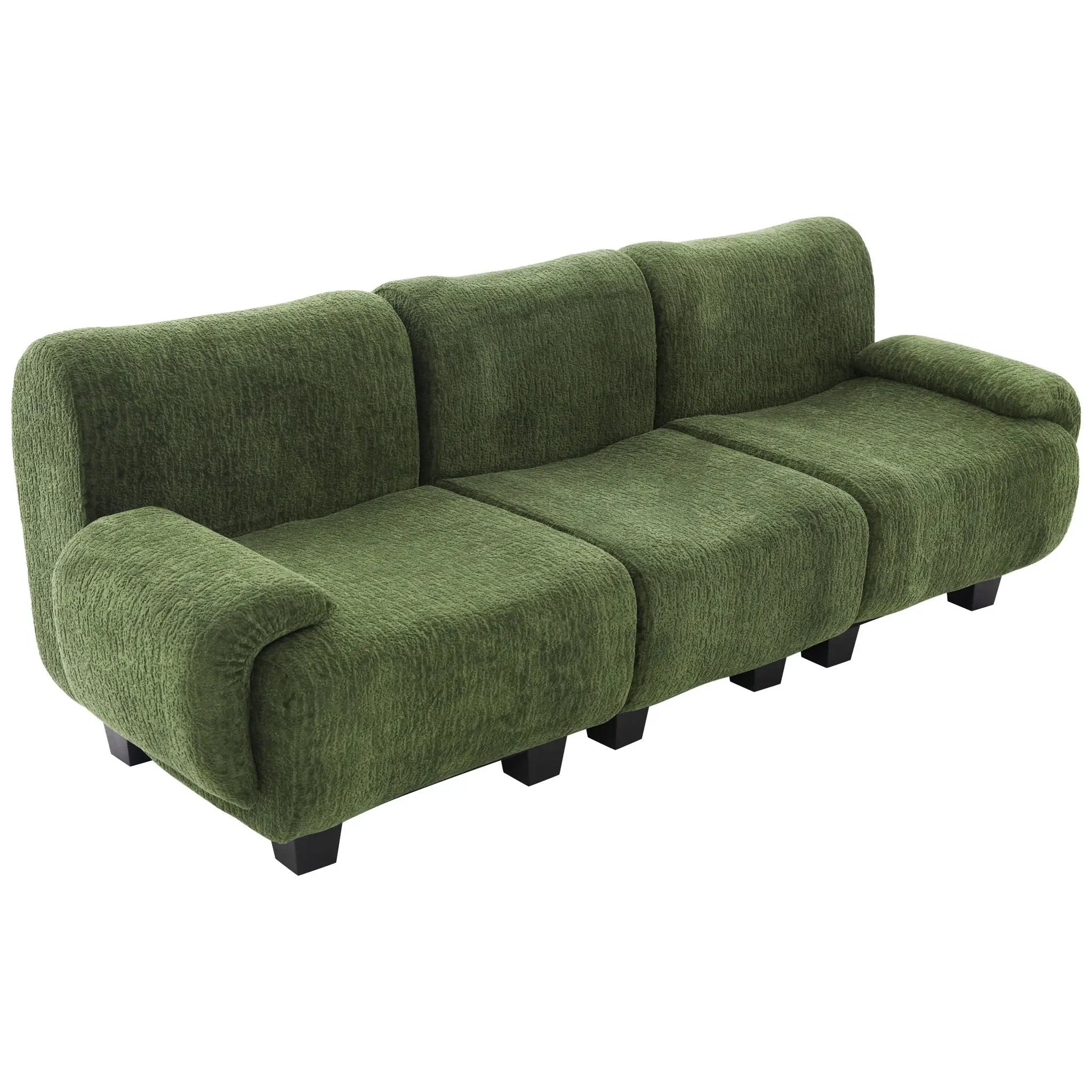 3 Seater Sofa Couch With Curved Armrests by HouseOfZazla
