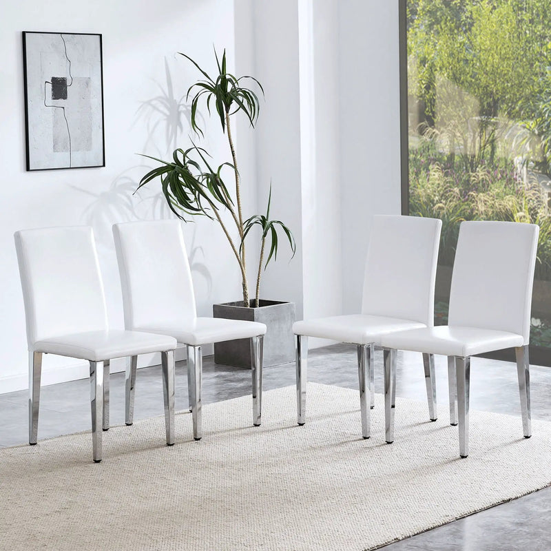 Elegant Upholstered Chairs & Metal Legs by Unique Piece Furniture