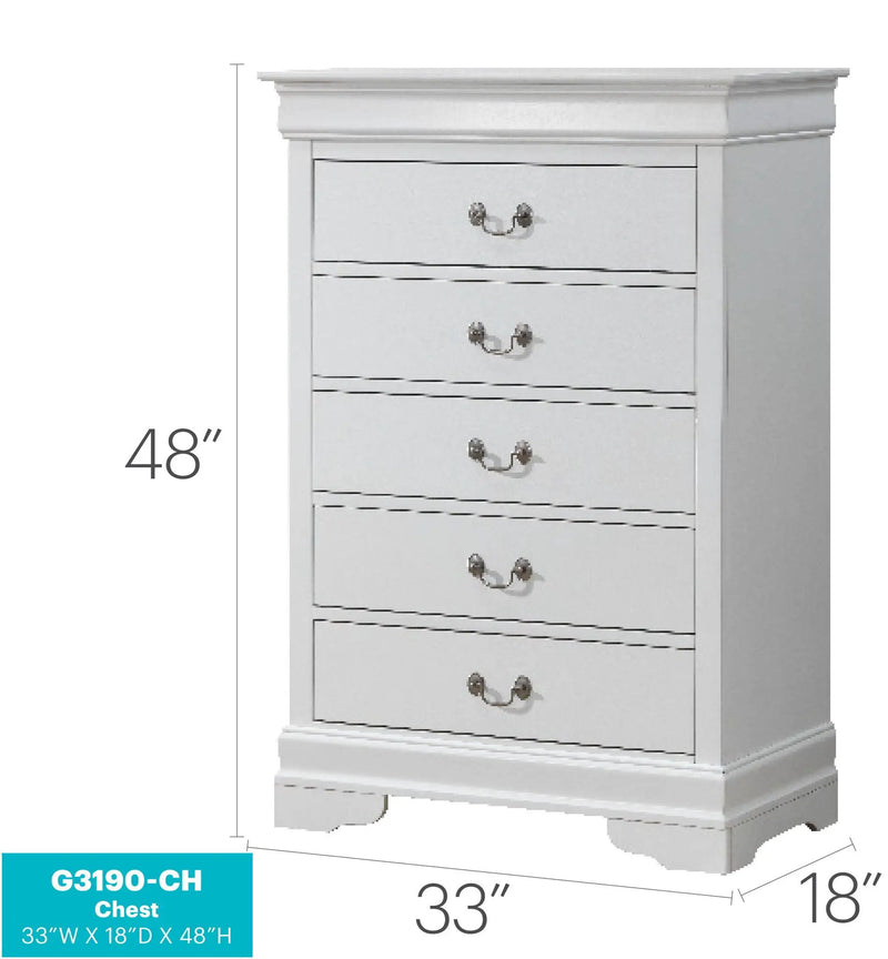Louis Phillipe - Traditional Style Storage Chest Elegant by Unique Piece Furniture