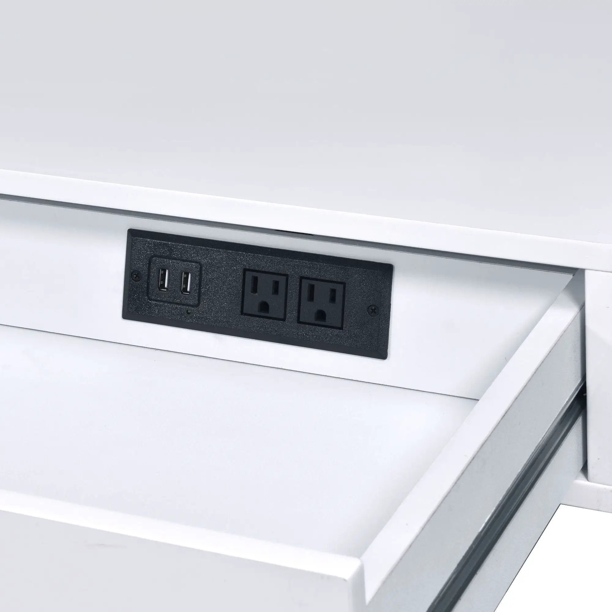 Coleen - High Gloss Writing Desk With USB by Unique Piece Furniture