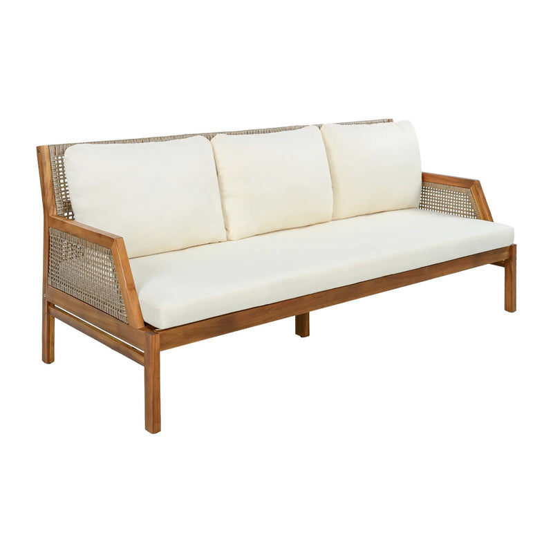 3 Piece Acacia Wood Patio Furniture Set with Coffee Table by HouseOfZazla