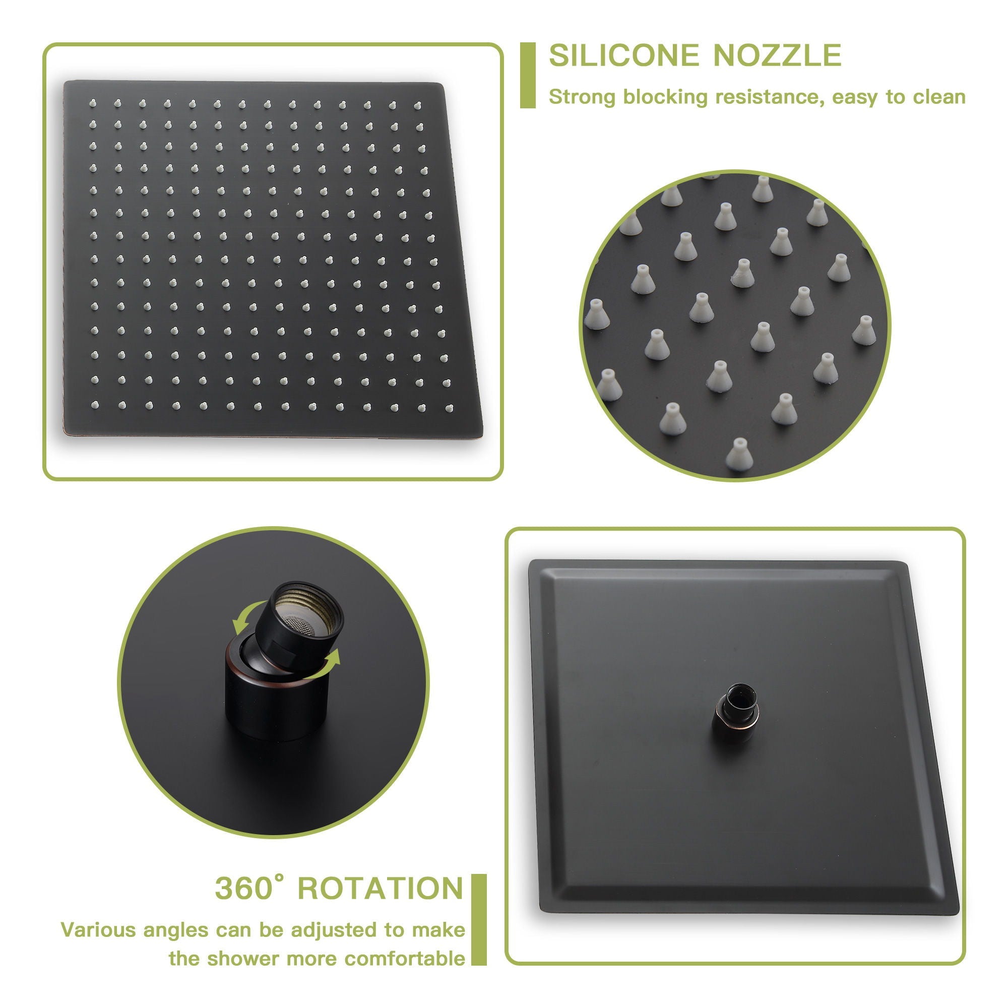 Dual Shower Head System With Ceiling Mount And Rough In Valve by HouseOfZazla