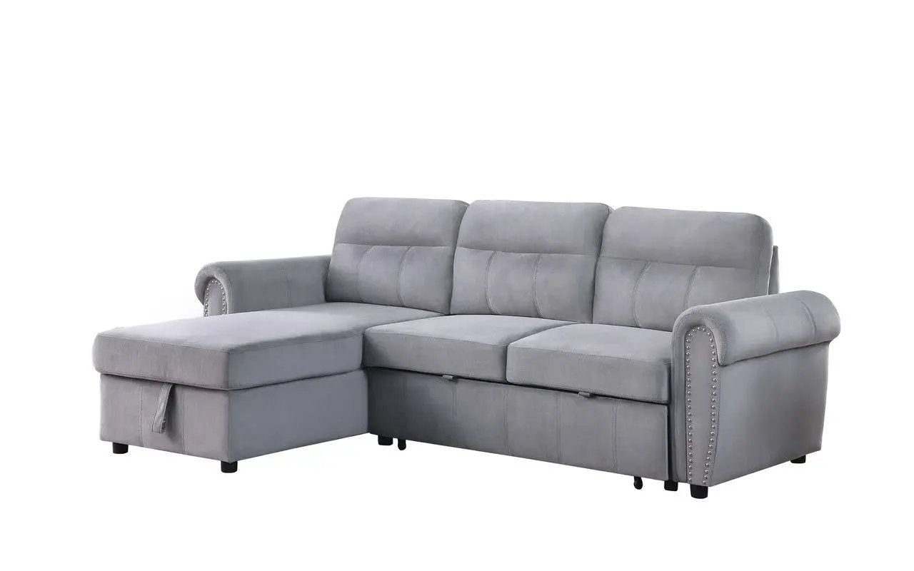 Ashton - Reversible Sleeper Sectional Sofa Chaise by Unique Piece Furniture