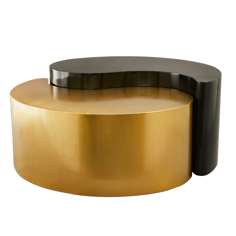 Ying Yang - Coffee Table - Gold / Black by HouseOfZazla