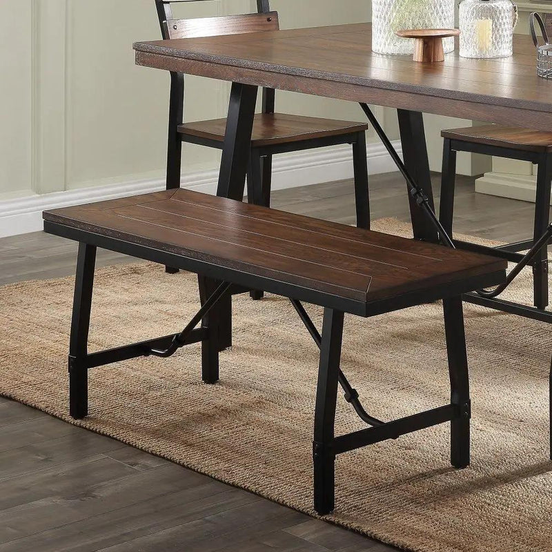 Mariatu - Bench - Oak & Black by Unique Piece Furniture