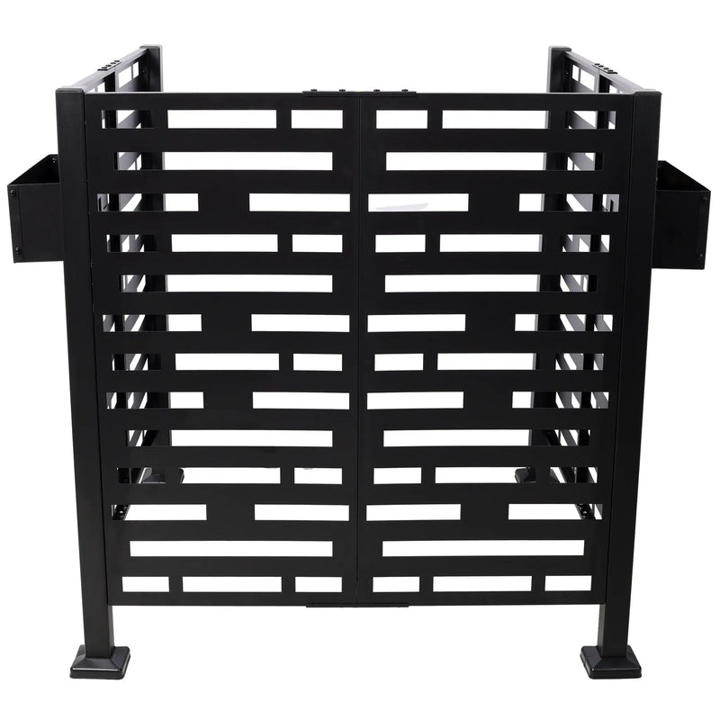 3.5x3.5FT Metal Air Conditioner Privacy Fence with Planter Boxes by HouseOfZazla