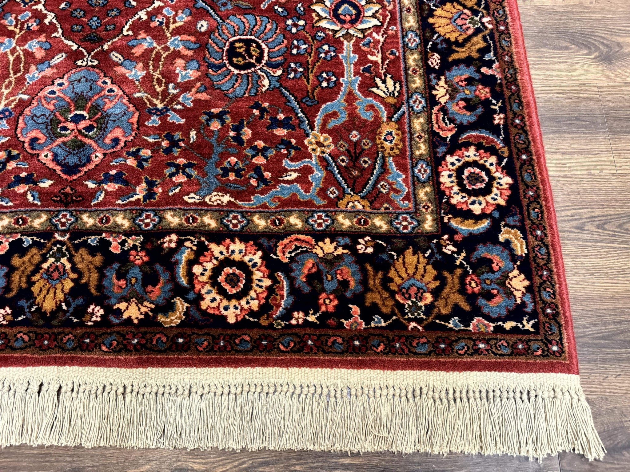 5.9 x 9 Karastan Rug Ispahan #766, Vintage Wool Discontinued Original 700 Series by Jewel Rugs
