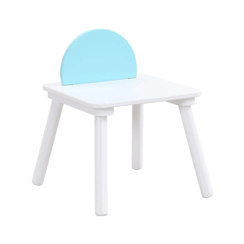 Children's Panel Table With 4 Chairs - White by HouseOfZazla
