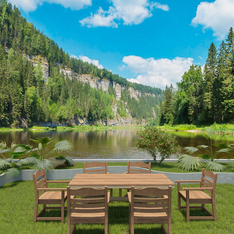Patio Dining Chair with Armset Set of 2 - HIPS Material by HouseOfZazla