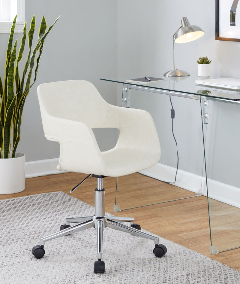 Glacier - Contemporary Desk - Clear / Chrome by HouseOfZazla
