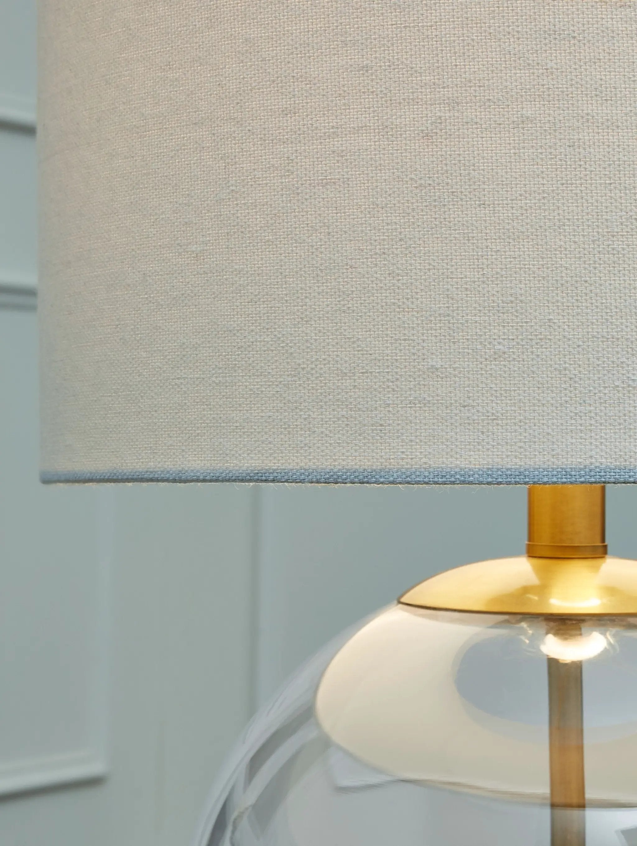 Samder - Glass Table Lamp - White by Unique Piece Furniture