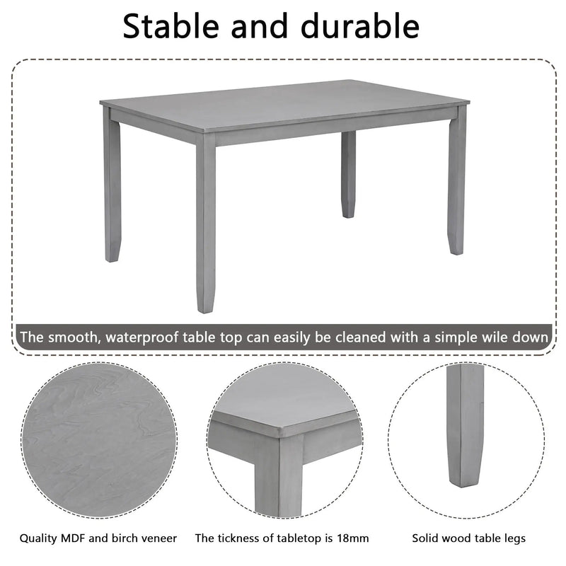 Kitchen Dining Set, Rectangular Dining Table by Unique Piece Furniture