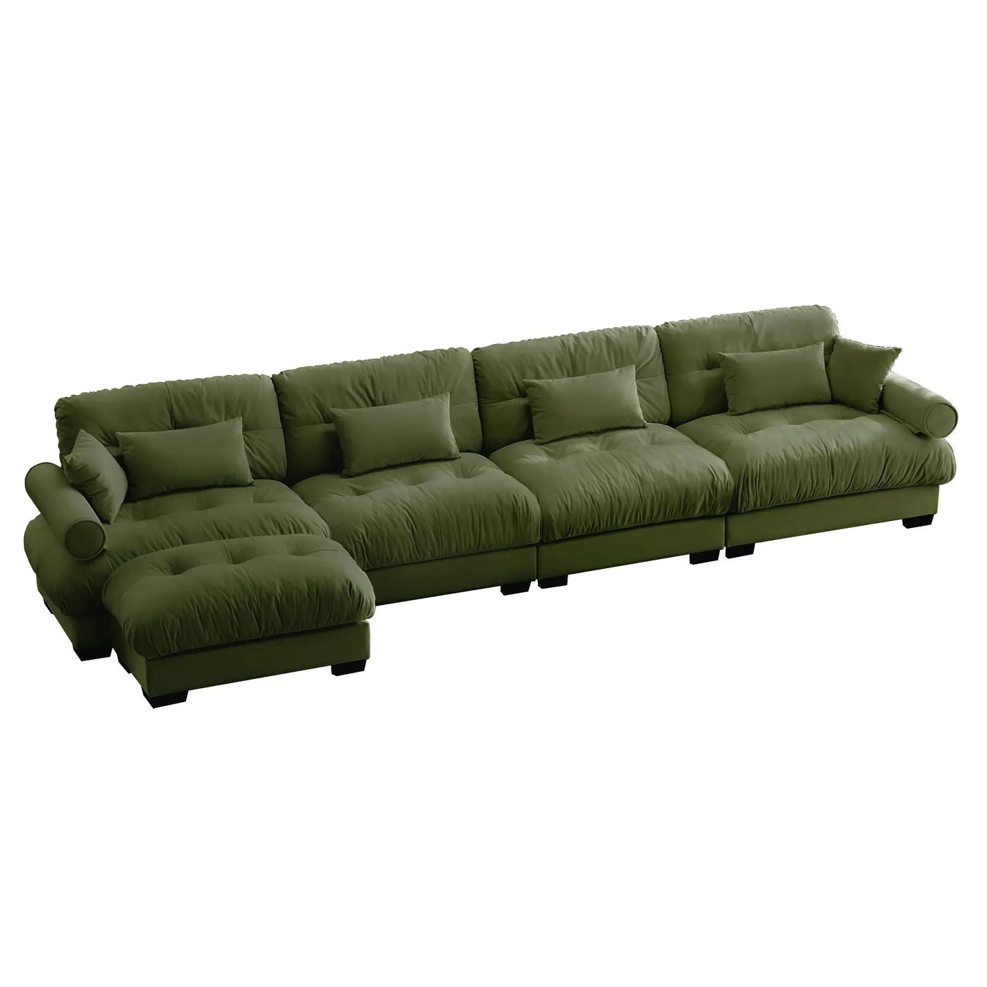 Super Comfort Oversized Modular Sectional Sofa With Movable Ottoman by Unique Piece Furniture