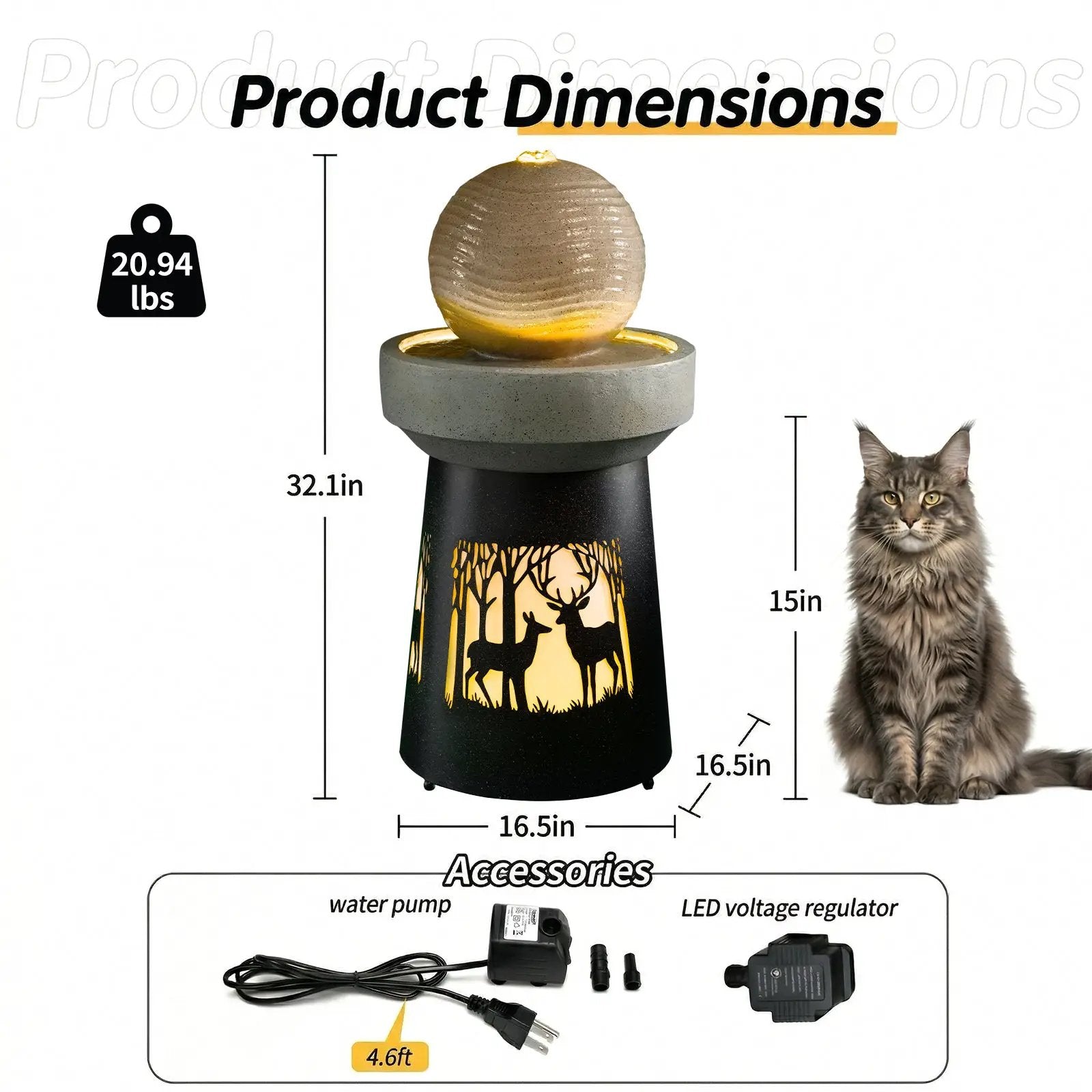 Outdoor Garden Lantern with Warm LED Light by HouseOfZazla