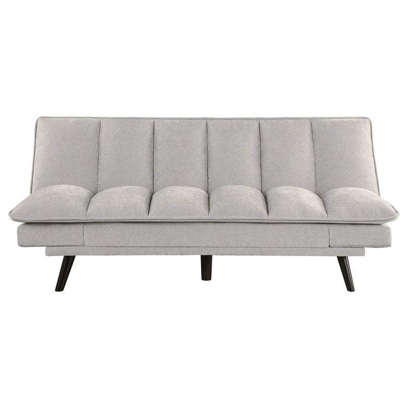 Laredo Upholstered Tufted Convertible Sofa Bed Light Grey by Unique Piece Furniture